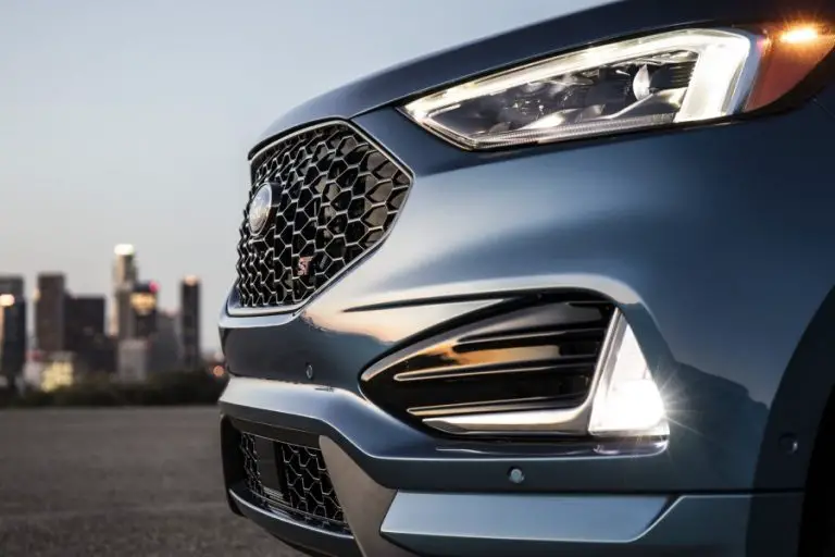 2021 Ford Edge Redesign Exterior Front Angle on Headlight and Grille
