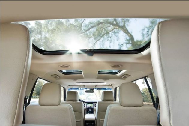2021 Ford Flex Interior Beach Color with elegant Panoramic Sunroof