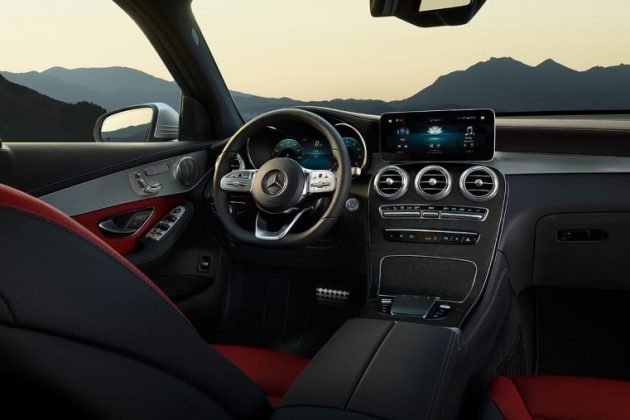 2021 Mercedes GLC Red Color Interior Seating Leather