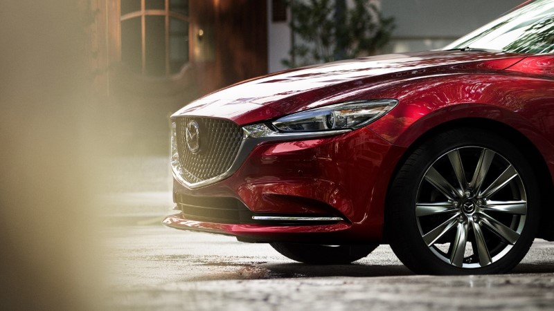 2021 Mazda 6 Front Side Angle Red Color