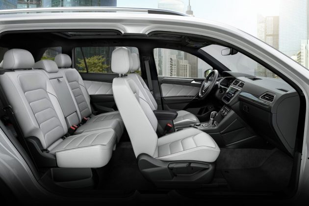 2021 VW Tiguan Interior Capacity in White Vienna Leather