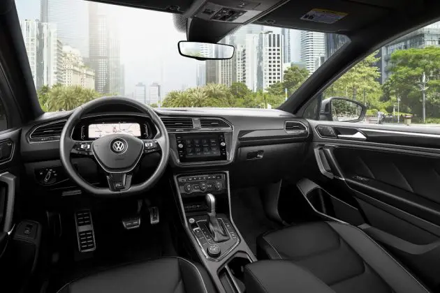 2021 VW Tiguan Interior With Black Premium Vienna Leather