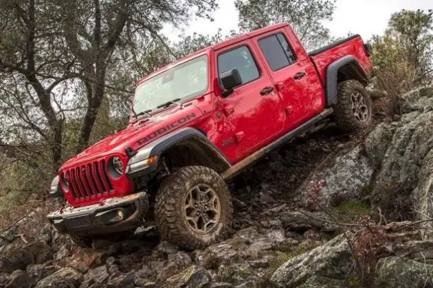 2022 Jeep Gladiator Rubicon in Red Color