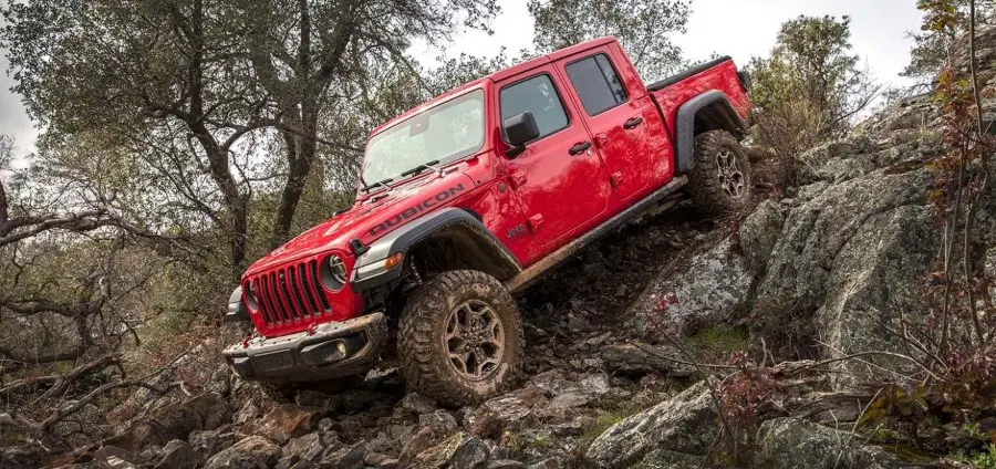 2022 Jeep Gladiator Rubicon in Red Color