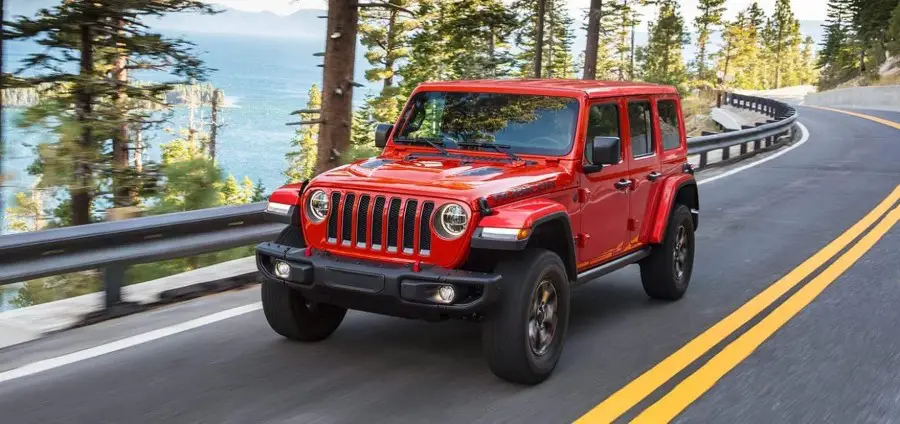 2022 Jeep Wrangler Rubicon in RED Color