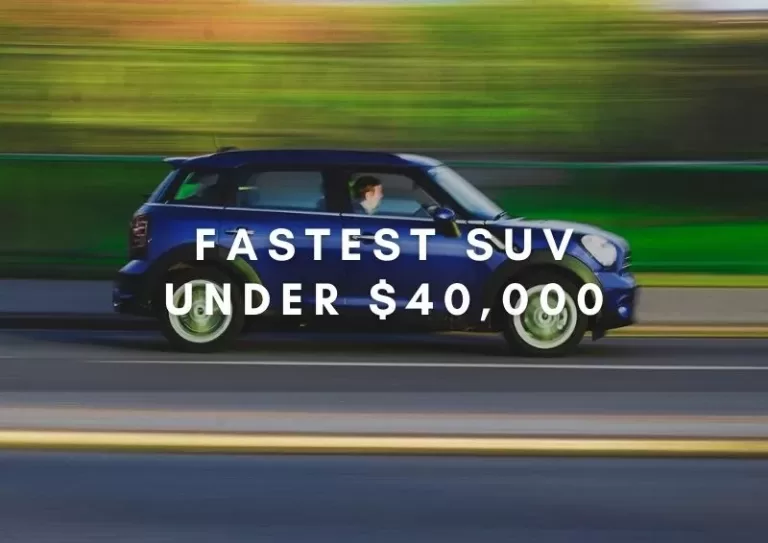 The 10 Fastest SUVs Under $40,000 (2024)