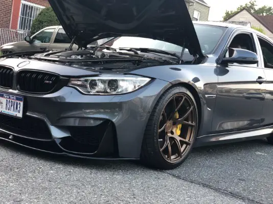 Matte Bronze Rims on Grey Car Pictures