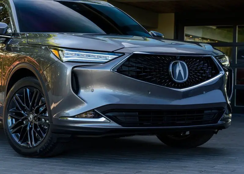 New Acura MDX Front Side With New Headlights And Grille 