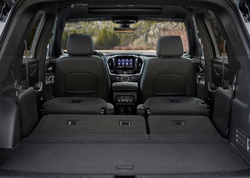 New Chevrolet Traverse Interior With Folded Rear seat folded pictures
