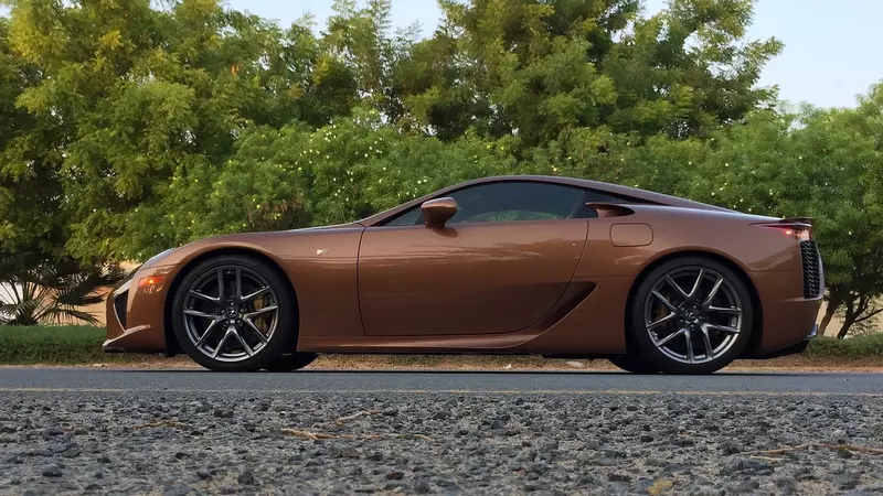 Brown Lexus LFA with Gunmetal Gray Wheels Pictures