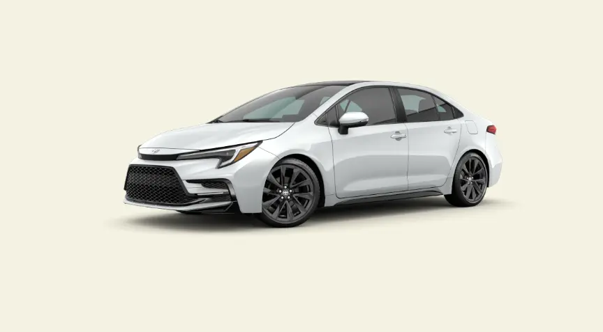 Corolla Wind Chill Pearl with Midnight Black Metallic Roof