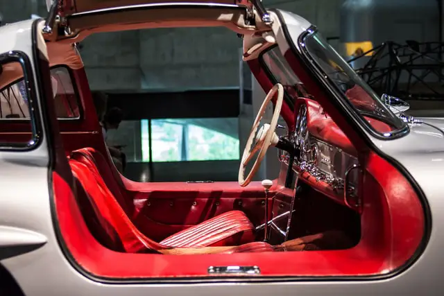 Red Interior Color in a White Car
