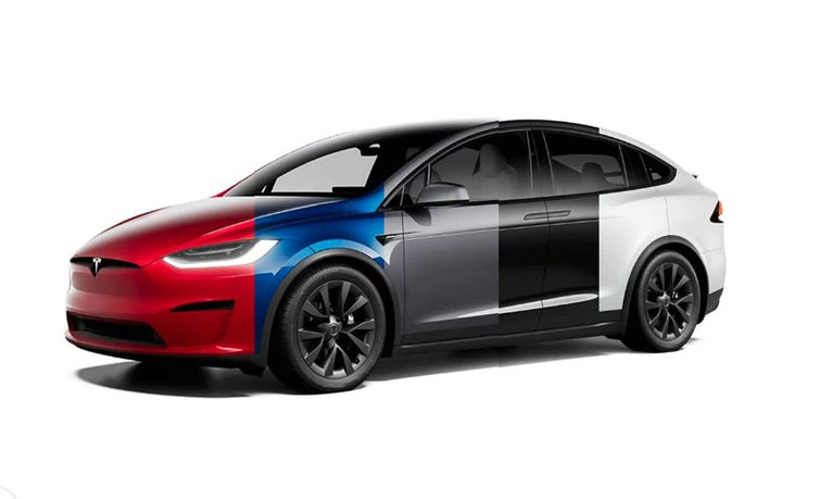 Tessla Model X Exterior Color Options