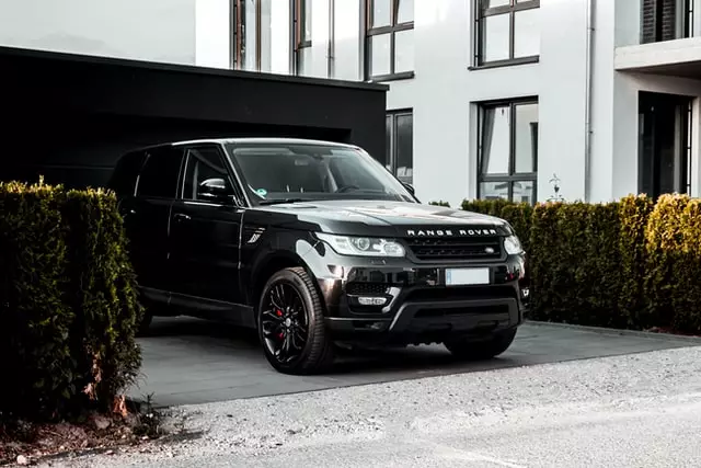 Black Car With Black Rims and RED Caliper