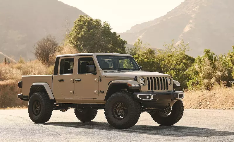 Jeep Gladiator in Gobi Tan Color