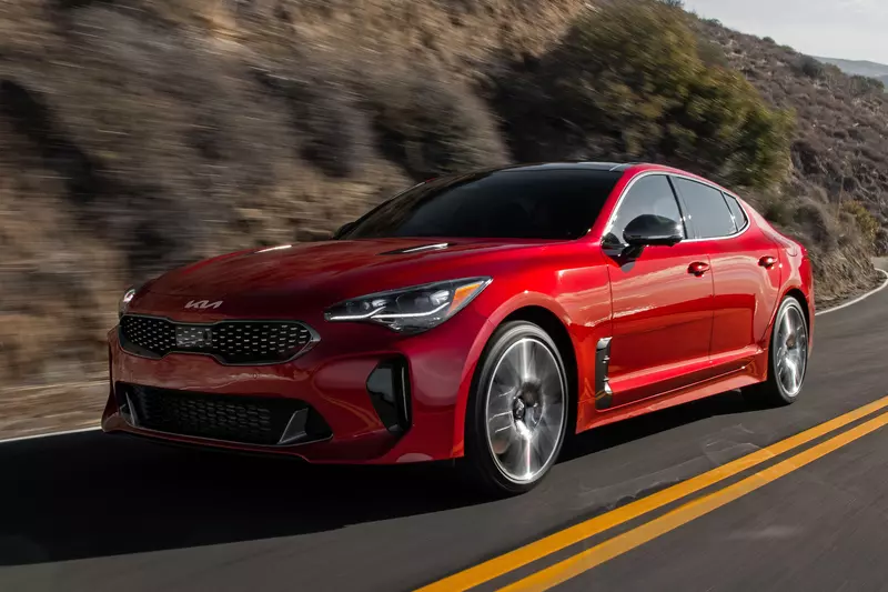 Red Kia Stinger GT2