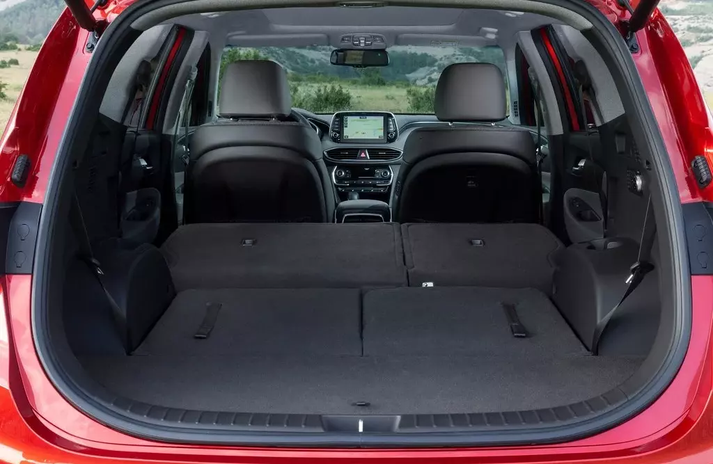 Hyundai Santa Fe Folded Seat Configuration