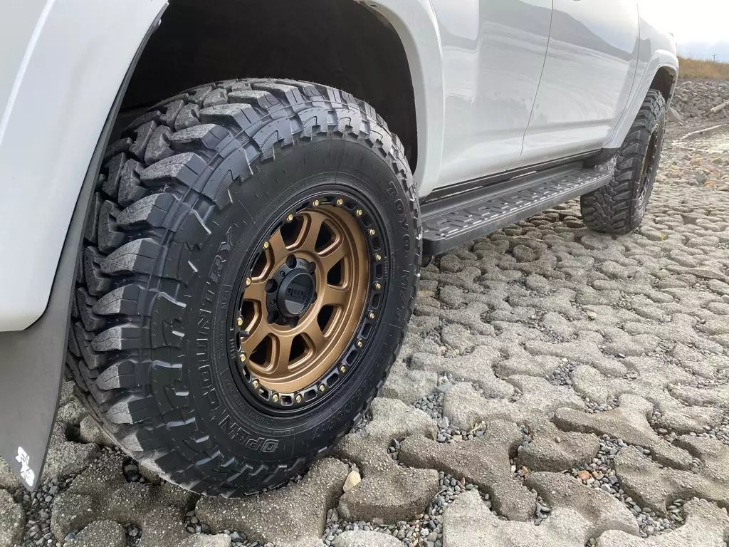 White Truck With KMC Wheels