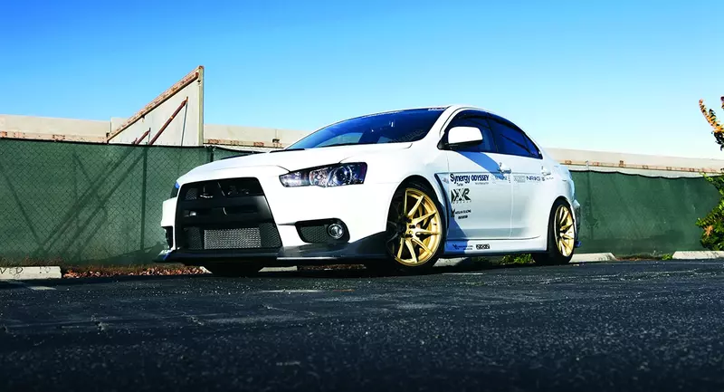 Lancer EVO with XXR 527 Wheels