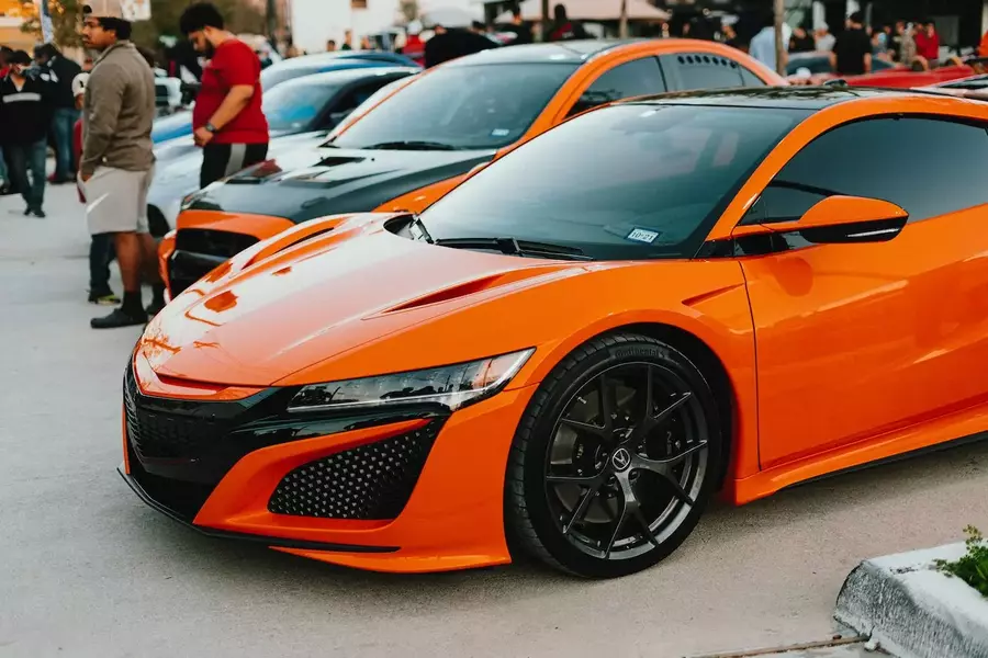 Orange Sportcar with Antrachite Gray