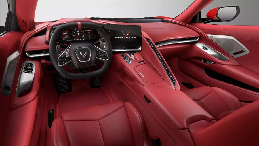 Chevy Corvette Red Interior