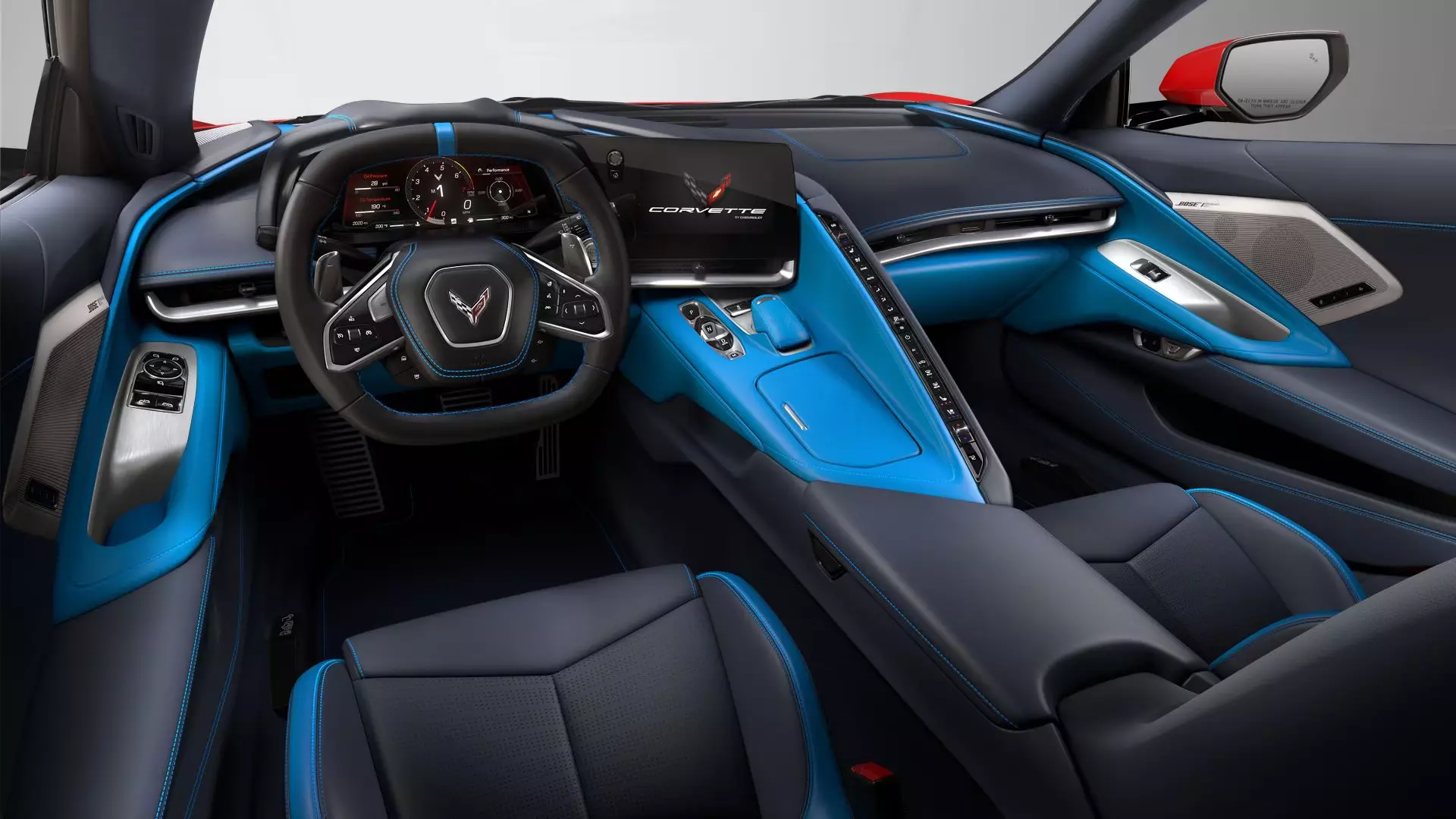 Corvette Stingray With Tension Blue Interior