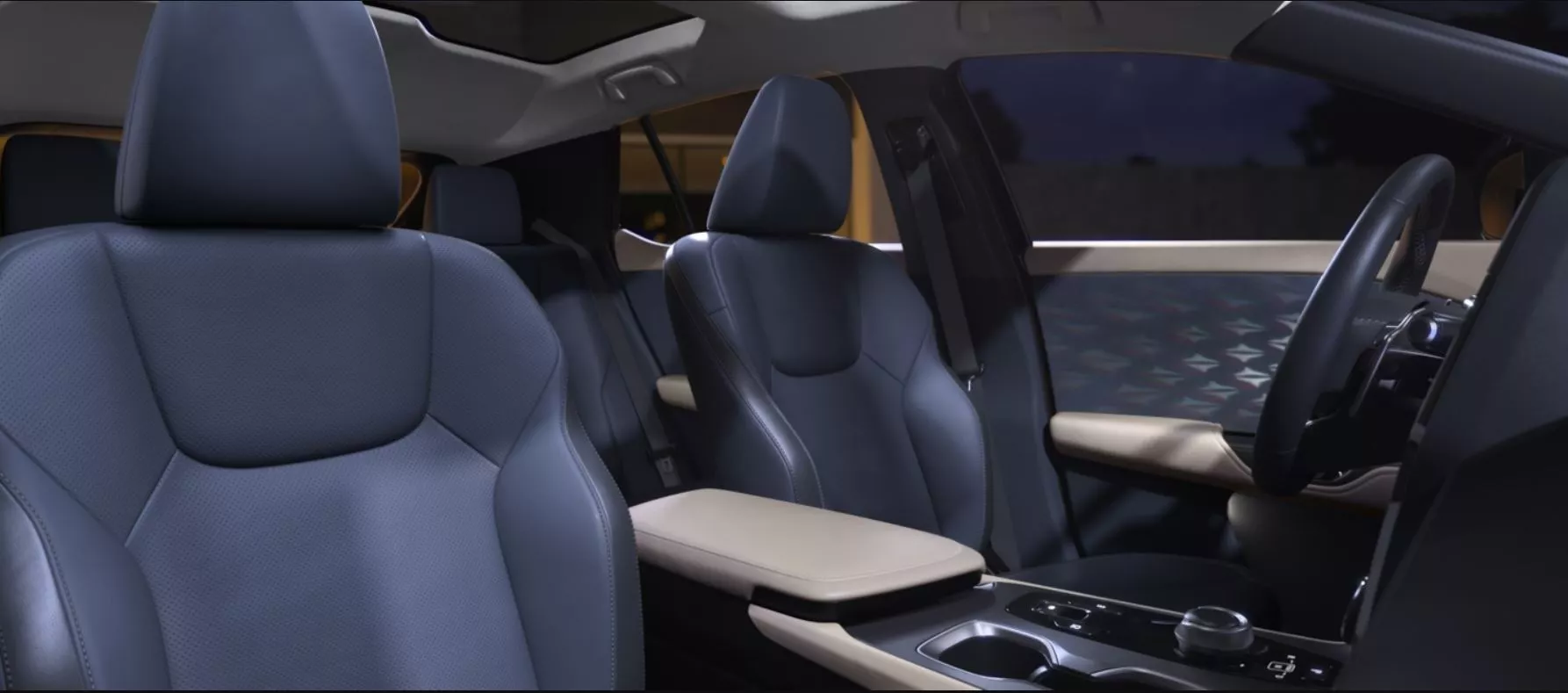 Lexus RZ Interior With Blue Color