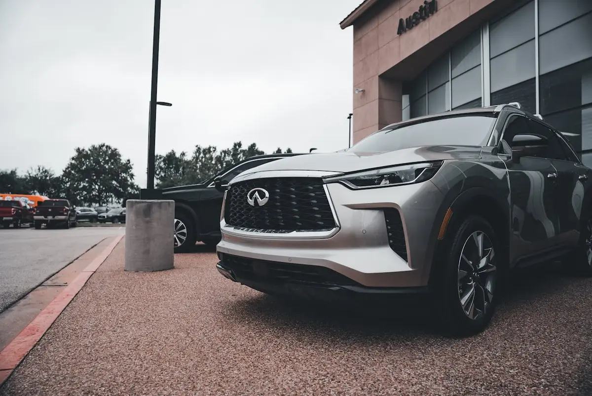 Silver Sedan With Gunmetal Grey Wheels