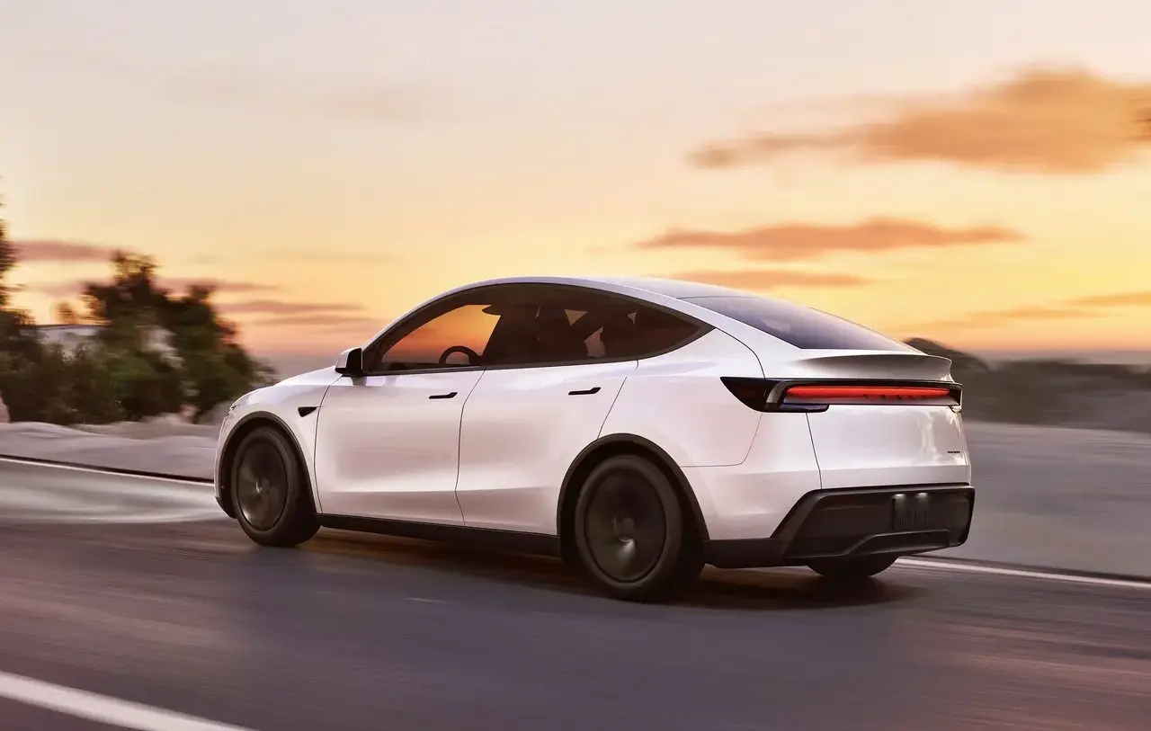 Tesla Model Y Shown in Pearl White Multi-Coat